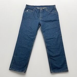 Carhartt B480 DVB Traditional Fit Blue Denim Work Jeans Men's‎ 42x30 EUC
